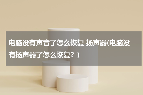 电脑没有声音了怎么恢复 扬声器(电脑没有扬声器了怎么恢复？)